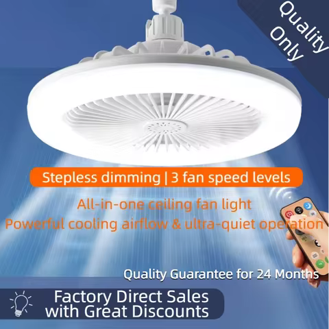 Universal Adjustable E27 Ceiling Fan Lamp with Aromatherapy Multi-speed Wind 3 Color Changing LED fo
