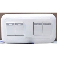 Panasonic switch switch socket 1gang 2gang 3 gang 4 gamg triple switch white