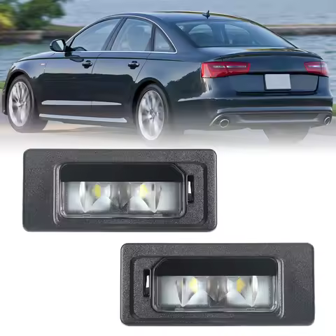 2x 12V LED License Plate Light Lamp For Audi A1 A3 A4 A5 A6 A7 Q3 Q5 TT For VW Jetta Passat 4G094302