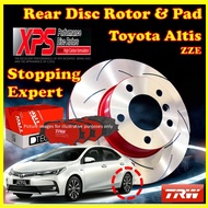 Toyota Altis ZRE TRW XPS Brake Rear Disc Rotor Stopping Expert