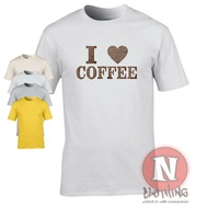 I Love Café Funny Waiter Coffeeshop Coffee Grain T-Shirt