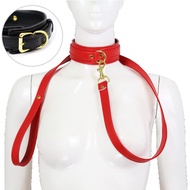 [Ready Stock] Rosie Leash Neck Chain PU Leather Dog Straps SM Bondage BDSM Collar and Fetish Slave N