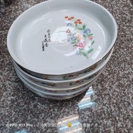 早期茶盤 直徑28CM 正德彩瓷 圓盤.水盤.羹盤