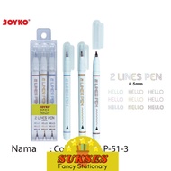 Color 2 Lines Pen Joyko Clp-51-3 Color Pen