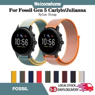 Fossil Gen 5 Carlyle Strap Sport Woven Nylon Loop Band For Fossil Gen 5 Carlyle Watch Wearable Wrist Bracelet