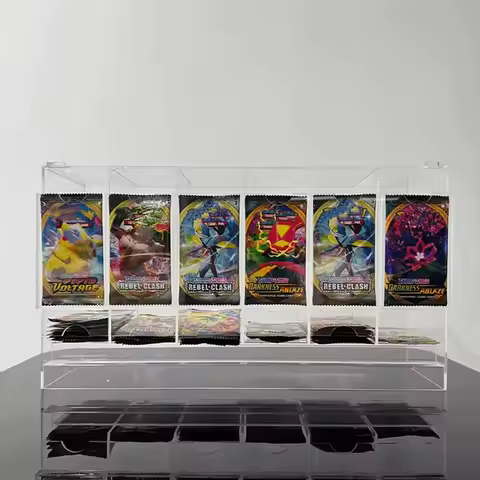 [K]6 Slot Booster Pack Dispenser Compatible with Trading Cards Easily Fit Entire Booster Box