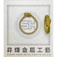 Brass Product Ring-Knot Rope Twist Ring