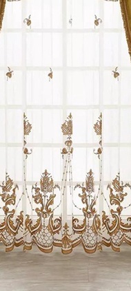 High-end Red Velvet Curtains Luxury Villa Blackout Insulation Bedroom Living Room Curtain Splicing D