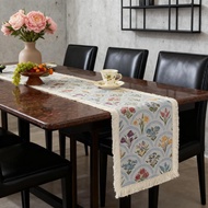 Table Runner Nordic Table Runner Cotton Table Runner with Tassels Cotton Linen Tablecloth Mat for Di