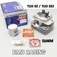 Y110 SS Y110SS SS2 BLOCK RACING 56MM 57MM CYLINDER BLOK SET STANDARD 110 BMB RACING SS1