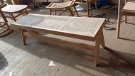 Fee delivery bench teak wood rattan Bench #เก้าอี้ม้านั่ง ม้านั่ง เก้าอี้ไม้สัก โมเดิร์นสไตล์วินเทจ 