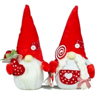 Hiasan Pasangan Gnome Romantik Swedish Tomte Gnome 2PCS Hiasan Gnome Skandinavia Hiasan Meja Koleksi