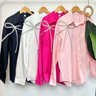 COQUETTE RIBBON DIOMOND BLOUSE