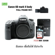 Canon EOS 6D mark II used กล้องมือสอง full frame DSLR รุ่นใหญ่  WiFi  ทำงานเต็มระบบ 100% working มีประกัน