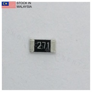 10PCS Taiwan-Grade 270R ±1%, 0603 SMD Resistor (271)