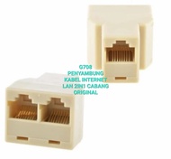 G708 PENYAMBUNG KABEL INTERNET LAN 2IN1 2 CABANG DUA ORIGINAL SAMBUNGAN KABEL LAN INTERNET JARINGAN