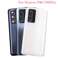 For Huawei P40 P40Pro Battery Back Cover 3D Glass Panel Rear Door for Huawei P40 Pro Housing Case + Camera Frame Lens Replace