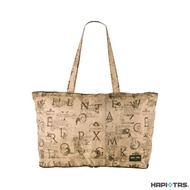 【HAPI+TAS】日本原廠授權 摺疊托特包- 米色彼得兔