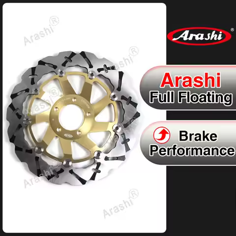 Arashi 1PCS 310mm Motorcycle CNC Floating Front Brake Disk Disc Rotors For KAWASAKI ZXR400 ZXR750 ZX