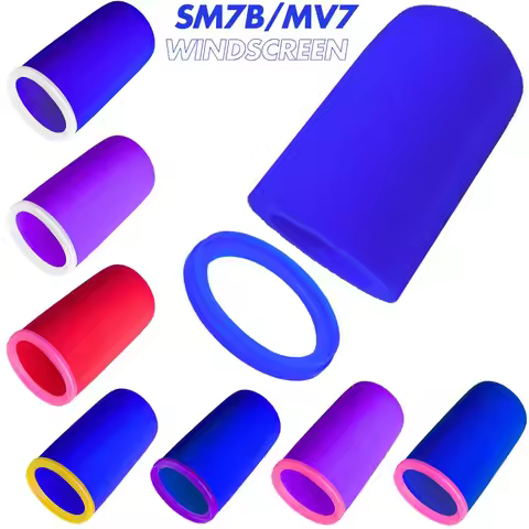 SM7dB Windscreen High-Density Foam for Shure SM7B, MV7, SM7dB Stand Mic Cover with Plastic Retainer 