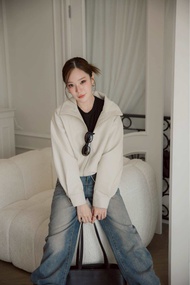 Molly leather jacket แจกเกตหนังสุดเท่ห์ ทรงสวยมาก เป็นหนังงานคุณภาพ