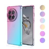 Case for OnePlus 12 1+12 12R 11R Clear Cute Gradient Slim Anti Scratch Flexible TPU Shockproof Cover