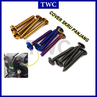 TWC M5 35MM Gold Titanium Screw Skru Panjang Cover Set Bolt Basket Bakul Raga YAMAHA Y15ZR Y15 Y150 