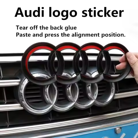 Audi A4 A3 A5 A7 Q3 Q5 Q7 Q2 A6 logo directly covered front logo decoration accessories Refitted fou