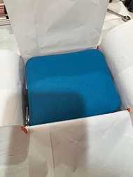 愛馬仕 Hermes 藍色 絲巾 短夾