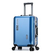 Tpartter กระเป๋าเดินทางโครงอลูมิเนียม 20 นิ้ว modern Trolley luggage กระเป๋าเดินทางล้อลาก 24 นิ้ว มีพอร์ตชาร์จ USB วัสดุทนทานและทนทานต่อการขโมย ล็อคป้องกันการขโมย