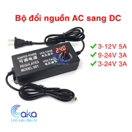 Bộ Nguồn AC Sang DC Có Thể Điều Chỉnh 3V 5V 6V 9V 12 V 15V 18V 24V 3A 5A Bộ Chuyển Đổi Điện Áp 220V