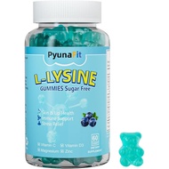 L-Lysine Gummies 1000mg, 5 in 1 Extra Strength for Immune Support, Skin & Lip Health, Chewable Lysin