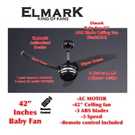 Elmark Baby Fan 42 inch Baby Fan / Dolphin 52 inch Remote Control AC motor Ceiling Fan