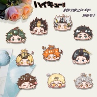 Taiwan Ready Stock _ Goods [2880 People Collection] Volleyball Teenager Brooch Pin Grinding Shadow M