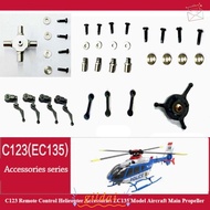 GILDAI Remote Control Helicopter Accessorie EC135 Model Aircraft Main Propeller, Black Universal Lan