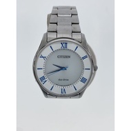 CITIZEN mens watches solar wrist watch Analog stainless WHT SLV GN-4-S-9 Direct from Japan Secondhan