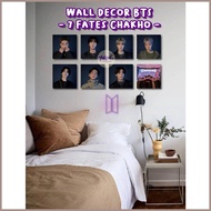 Wall DECOR 7 FATES CHAKHO bangtan (1 SET 8pcs) unofficial fankit/ kpop/bangtan