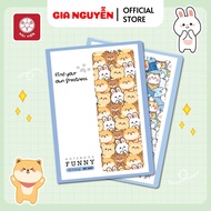 Gia Nguyễn - HẢI TIẾN Vở kẻ ngang Funny (80120200 trang) - 70g/m2 (Giao mẫu ngẫu nhiên - Lốc 10/5 c
