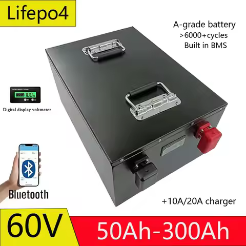 20S Lifepo4 Battery 60V 50Ah 70Ah 90Ah 100Ah 150Ah 180Ah 200Ah 300Ah Lithium Batteria for 3KW 6KW 10