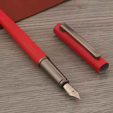 luxury Metal 03 Fountain Pen Gun grey Frosted blue ink pen Stationery Office school supplies ink pen