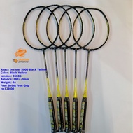 Apacs Invader 5000 Black Yellow Color badminton racket 100% Original