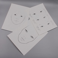 FACECHART Makeup Face Makeup Practice Paper Makeup Exercise Book Paper Makeup Makeup Artist Picture 