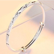 With certificate 999 Dragon and Phoenix Chengxiang silver fi配证书999龙凤呈祥银色鱼儿手镯女饰品妈妈女友礼物 名媛v时尚