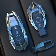 Zinc Alloy Car Accessories Car Key Fob Case Cover Protector Suitable For Mercedes Benz E C Class W204 W212 W176 GLC CLA GLA