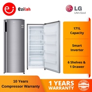 LG Vertical Upright Freezer with Smart Inverter (171L) GN-304SLBT