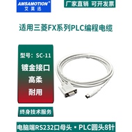 Suitable for RS232 Serial Port plc Mitsubishi FX/1S/2N/3U Programming Cable Download Cable Data Comm