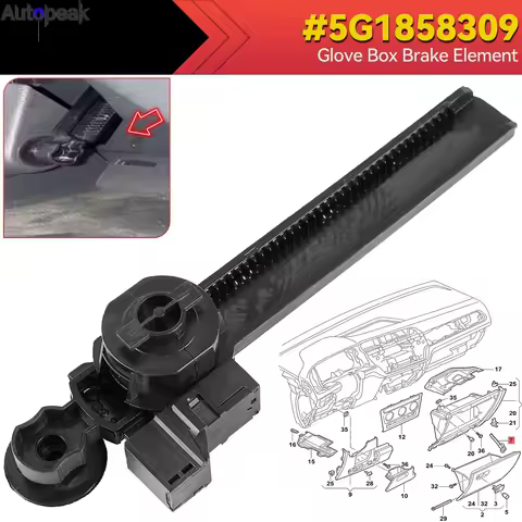 Car LHD Glove Box Brake Element For VW Golf 7 GTI R Line Passat B8 CC Touran 5T Tiguan 2 T-Roc Arteo