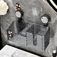 Feel Face Towel Rack Wall-Mounted Face Towel Bathroom Waste Suction Cup Tissue Box Storage Box Perfo