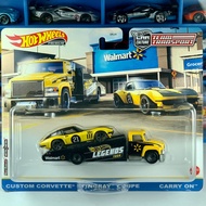 Hot Wheels Custom Corvette Stingray Coupe Carry On - Legends Tour Walmart Exclusive 2021