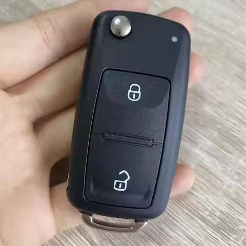 DUDELY 2/3/4/5 Button Folding Remote Car Key Shell Flip Fob for VW Polo Golf MK6 Tiguan Touareg 202A